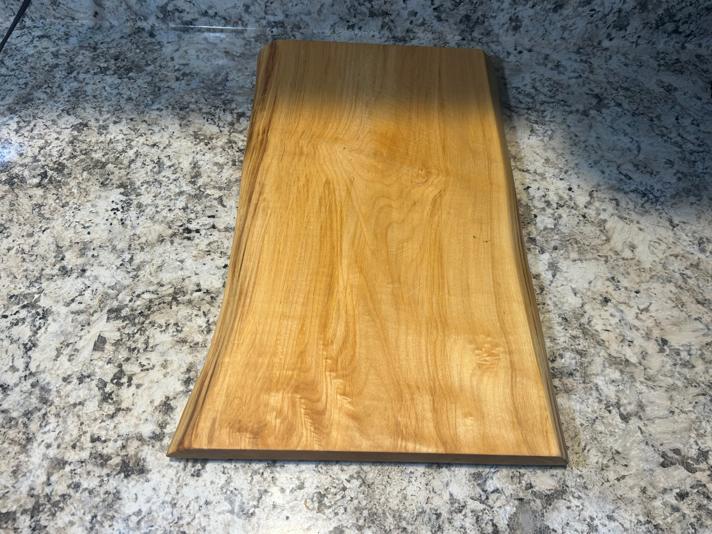 Live Edge Maple Cutting Board – Handmade Rustic Wooden Serving & Chopping Board, 10-12” x 16”, Made in USA