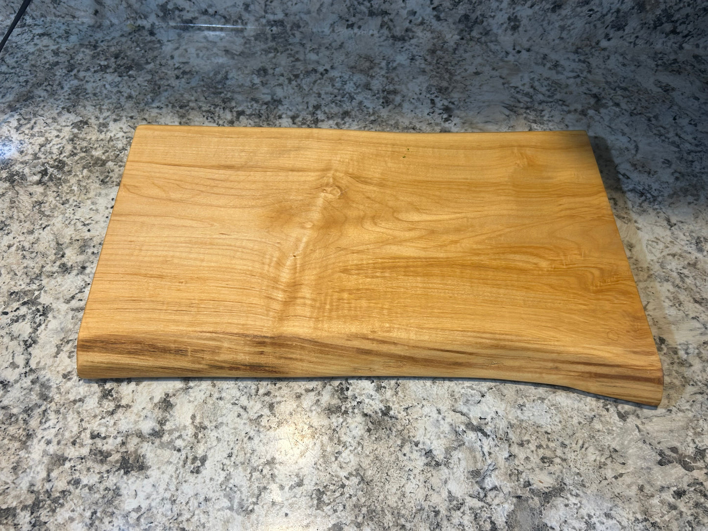 Live Edge Maple Cutting Board – Handmade Rustic Wooden Serving & Chopping Board, 10-12” x 16”, Made in USA